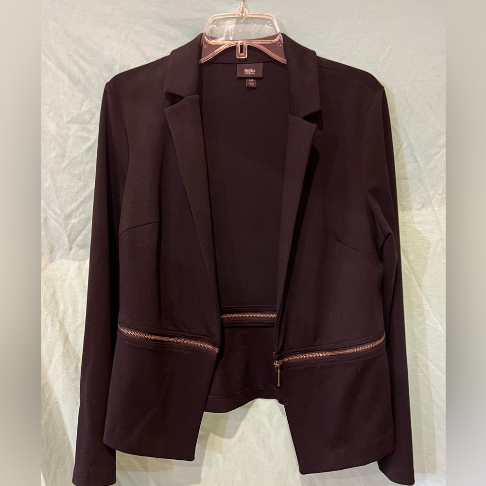 Blazer Jacket Black  Two in One  Size L